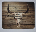 Cow Skull Mouse Pad