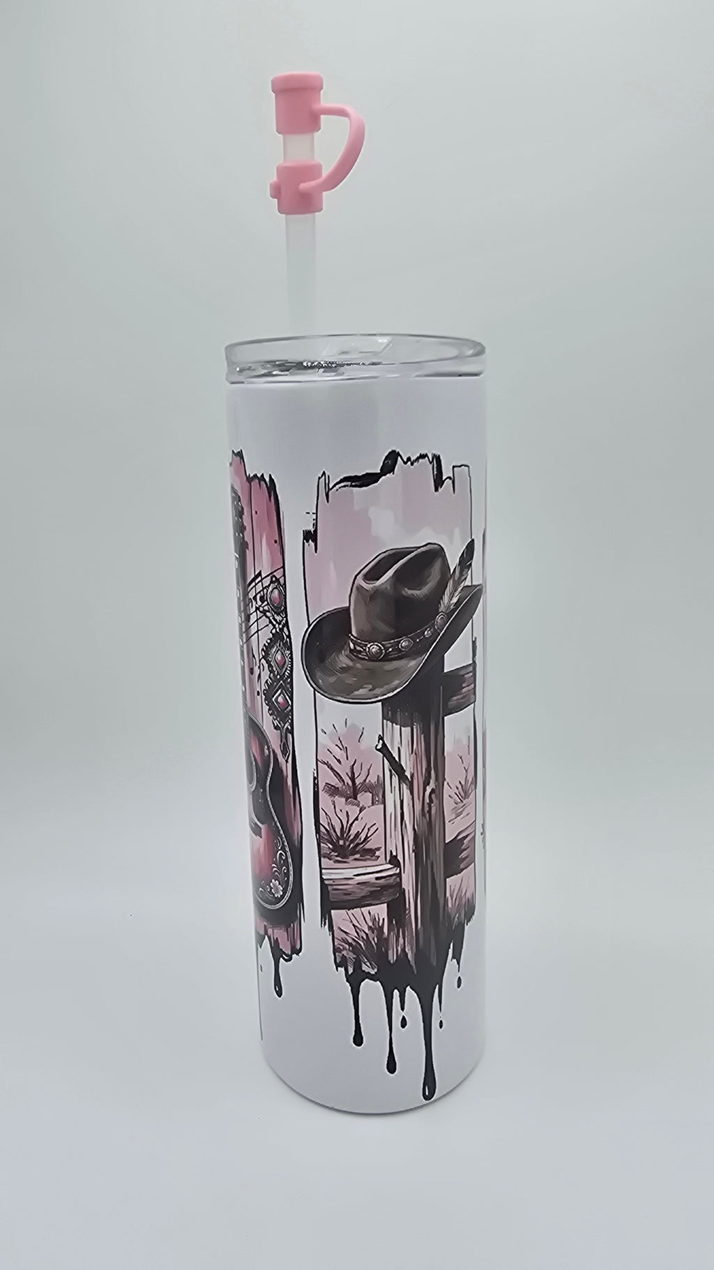 Punk County Girl 20oz Holographic Skinny Tumbler