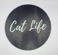 Cat Life Textured Glass Cutting Board