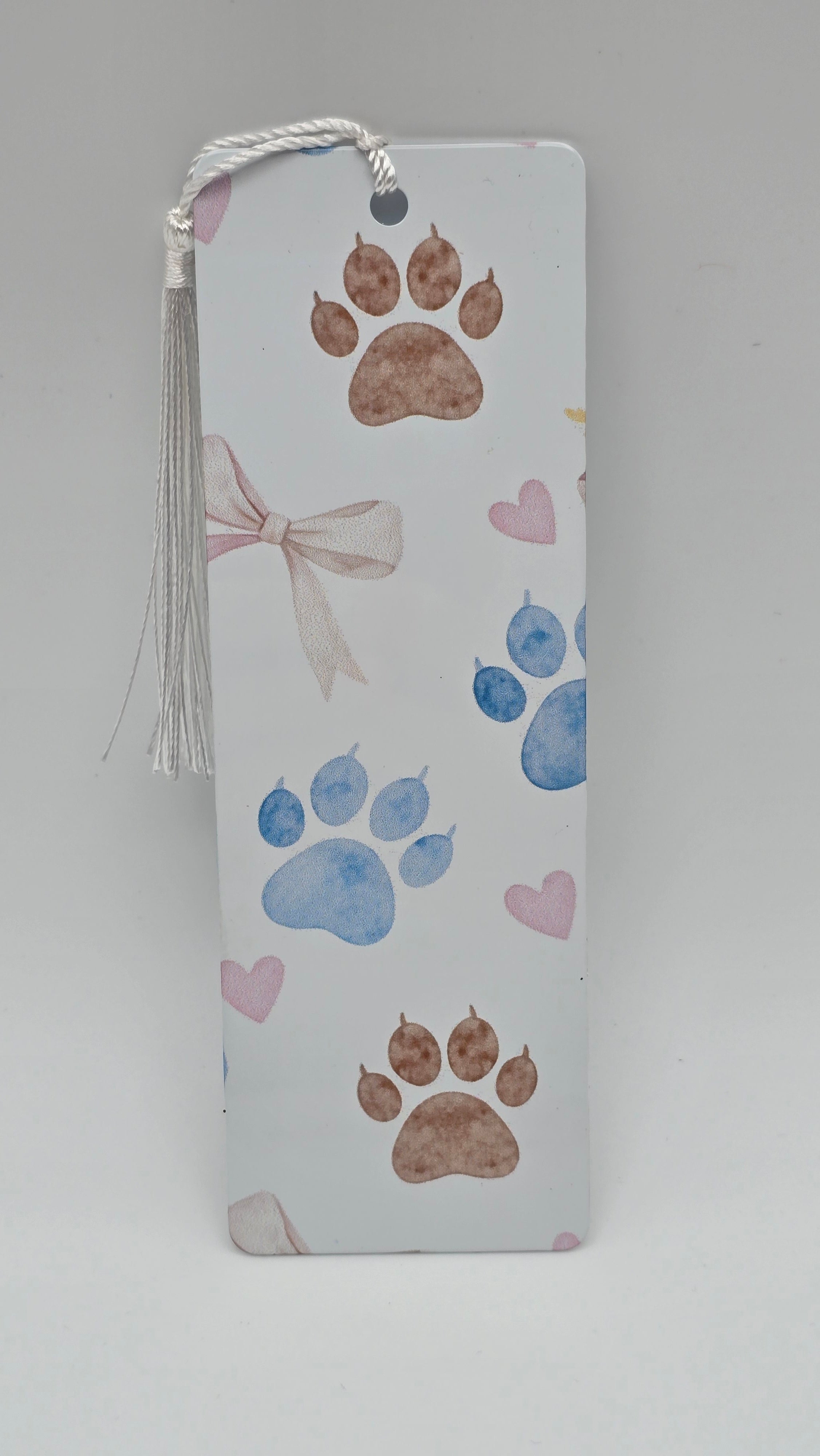 Floral Paws Metal Bookmark