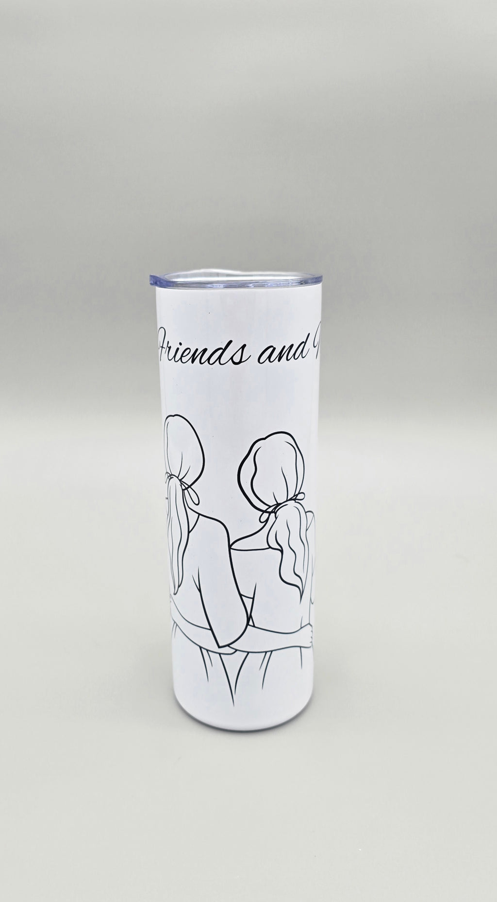 Good Friends and Wine 20oz Straight Skinny Tumbler