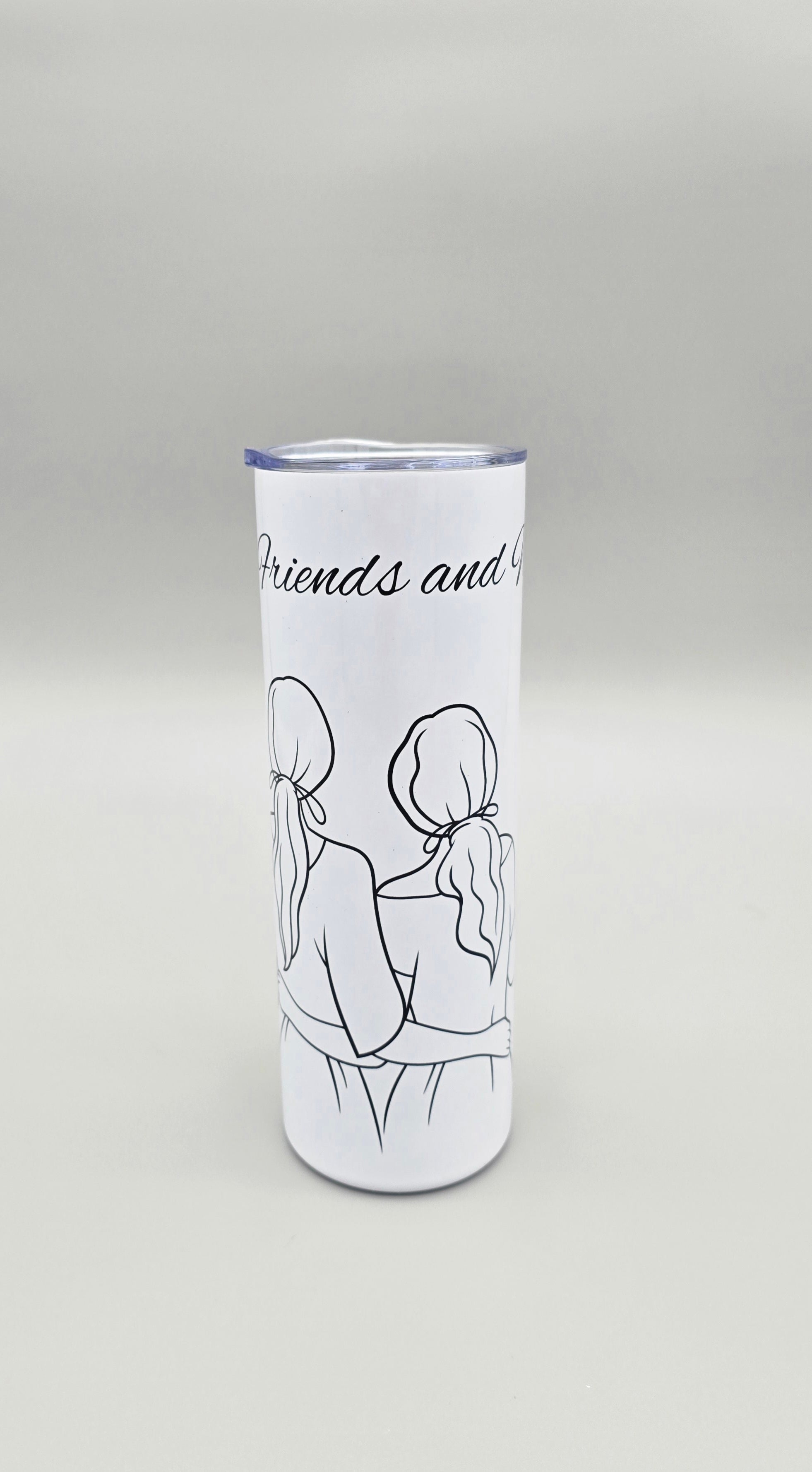 Good Friends and Wine 20oz Straight Skinny Tumbler