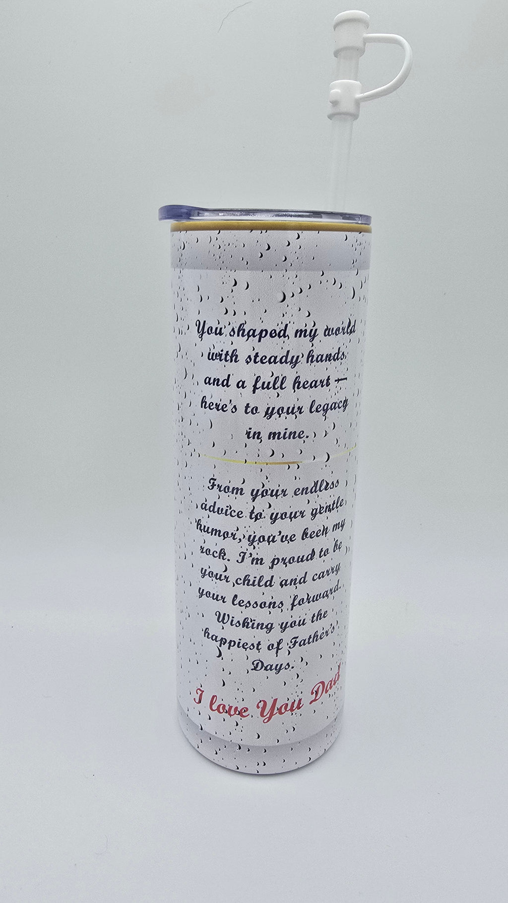 Dad A Fine Man 20oz Straight Skinny Tumbler