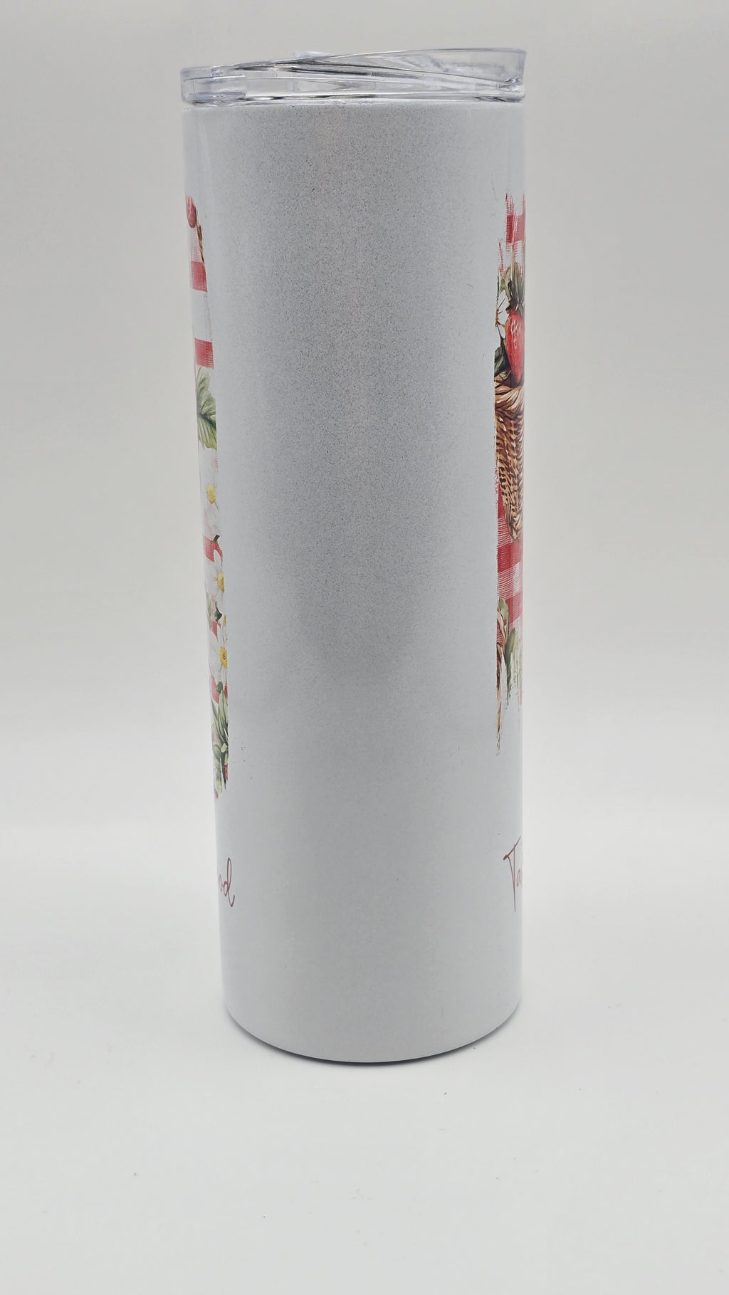 Sweet Strawberry Holographic 20oz Straight Skinny Tumbler