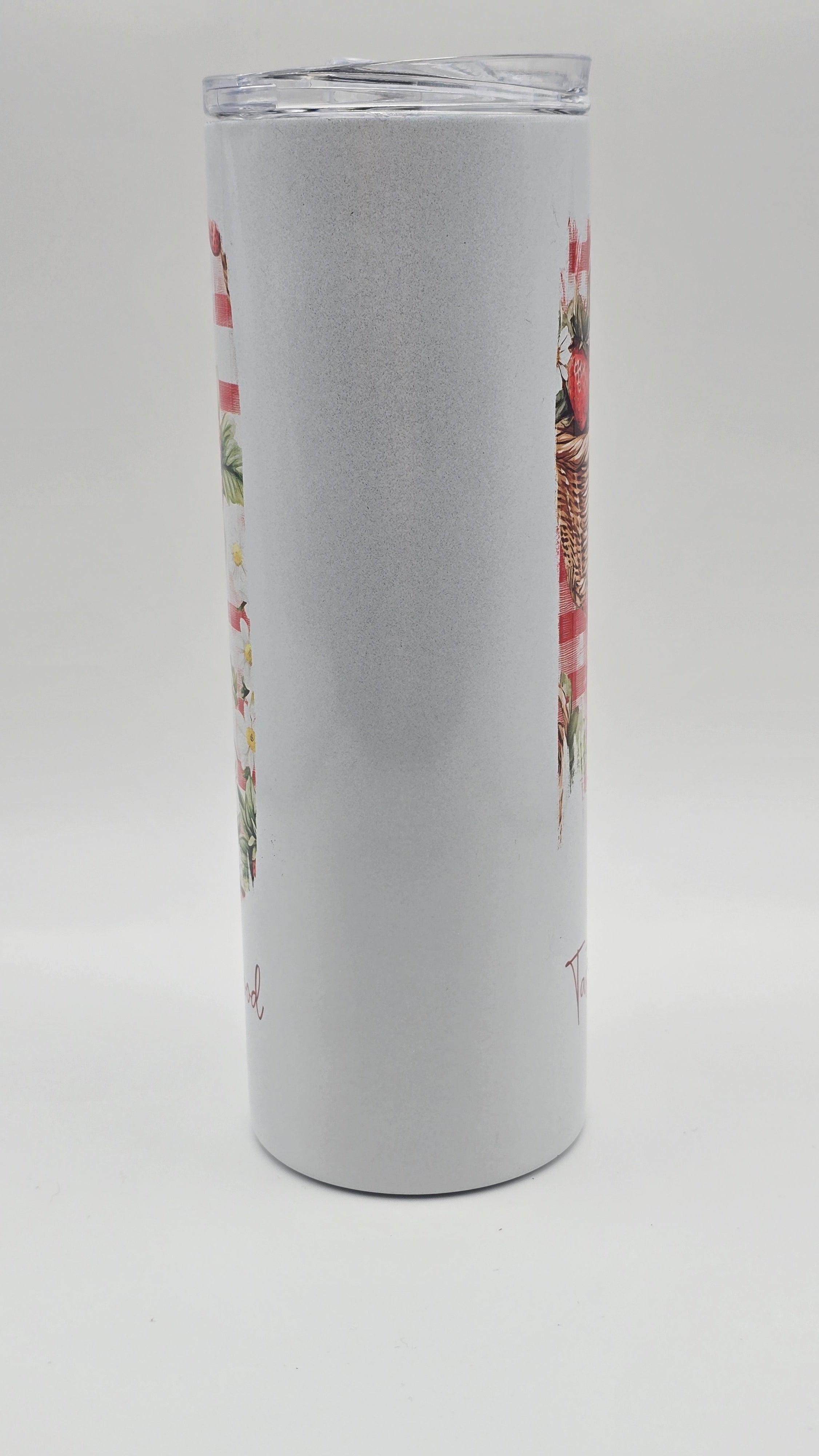 Sweet Strawberry Holographic 20oz Straight Skinny Tumbler