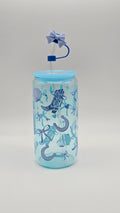 Cowgirl Glass Cup With Straw