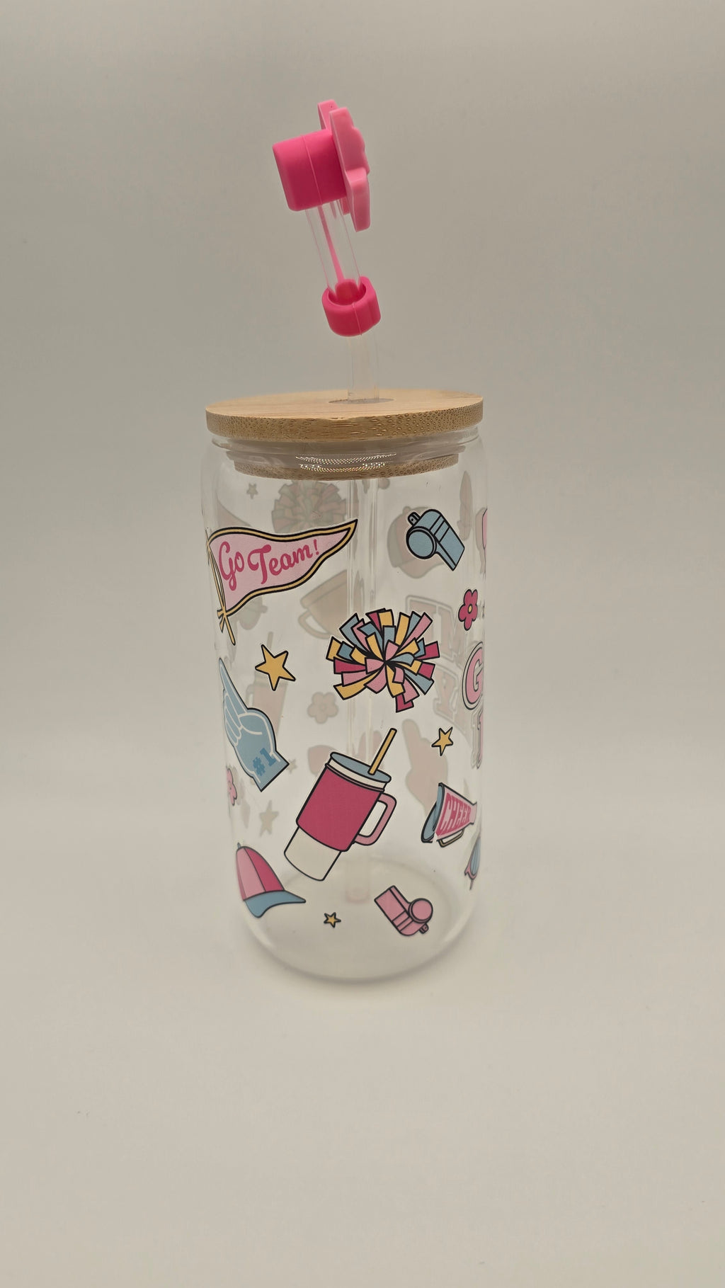 Game Day 16 oz Clear Glass Tumbler