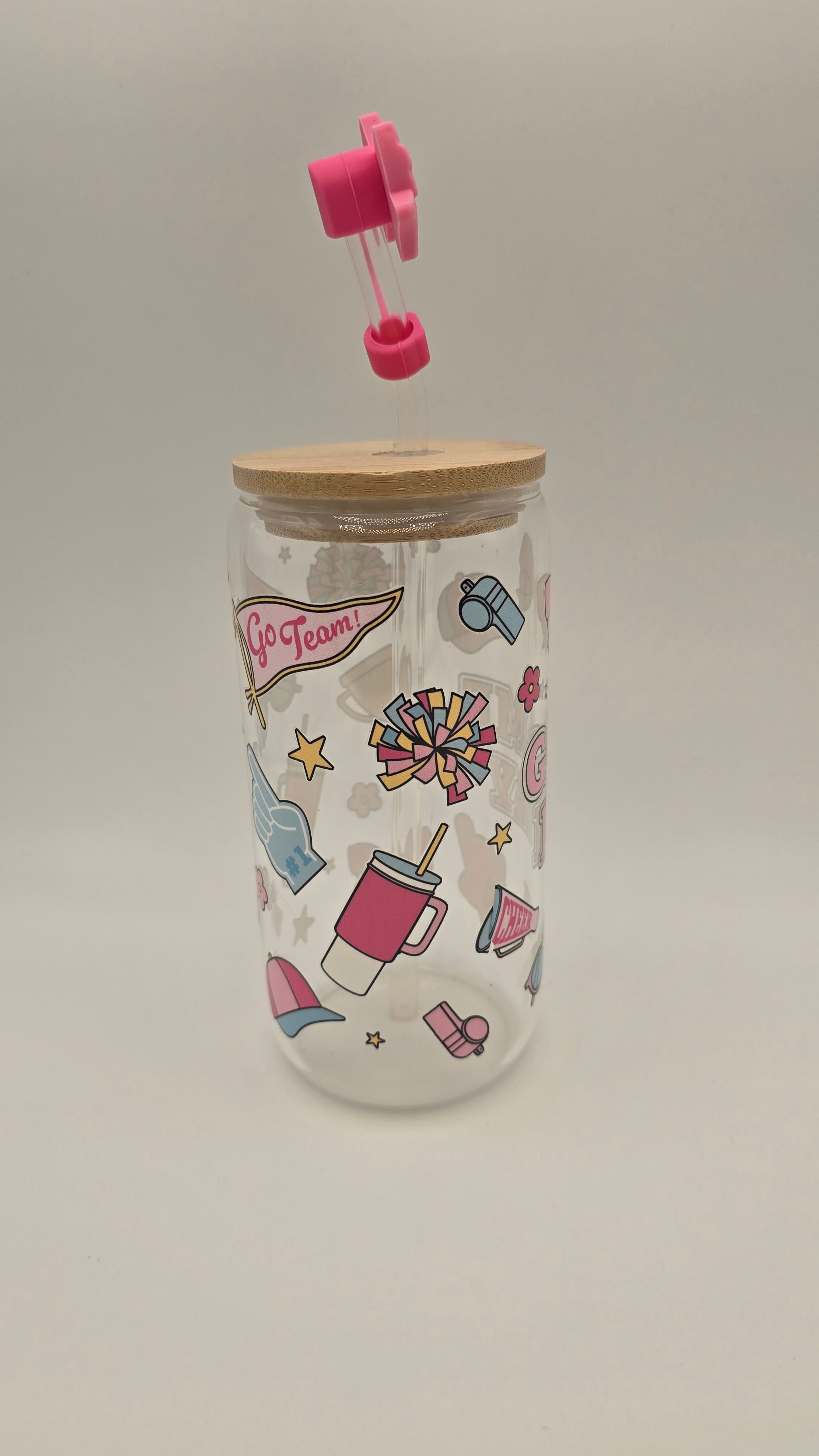 Game Day 16 oz Clear Glass Tumbler