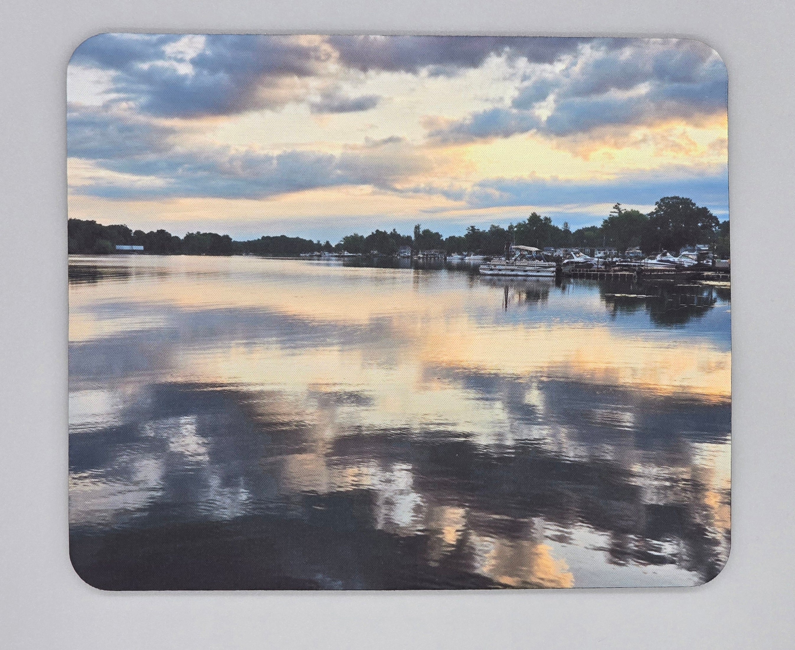 Clouds Reflective In The Bay Mouse Pad