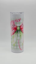 Summer Vibes 20oz Holographic Straight Skinny Tumbler