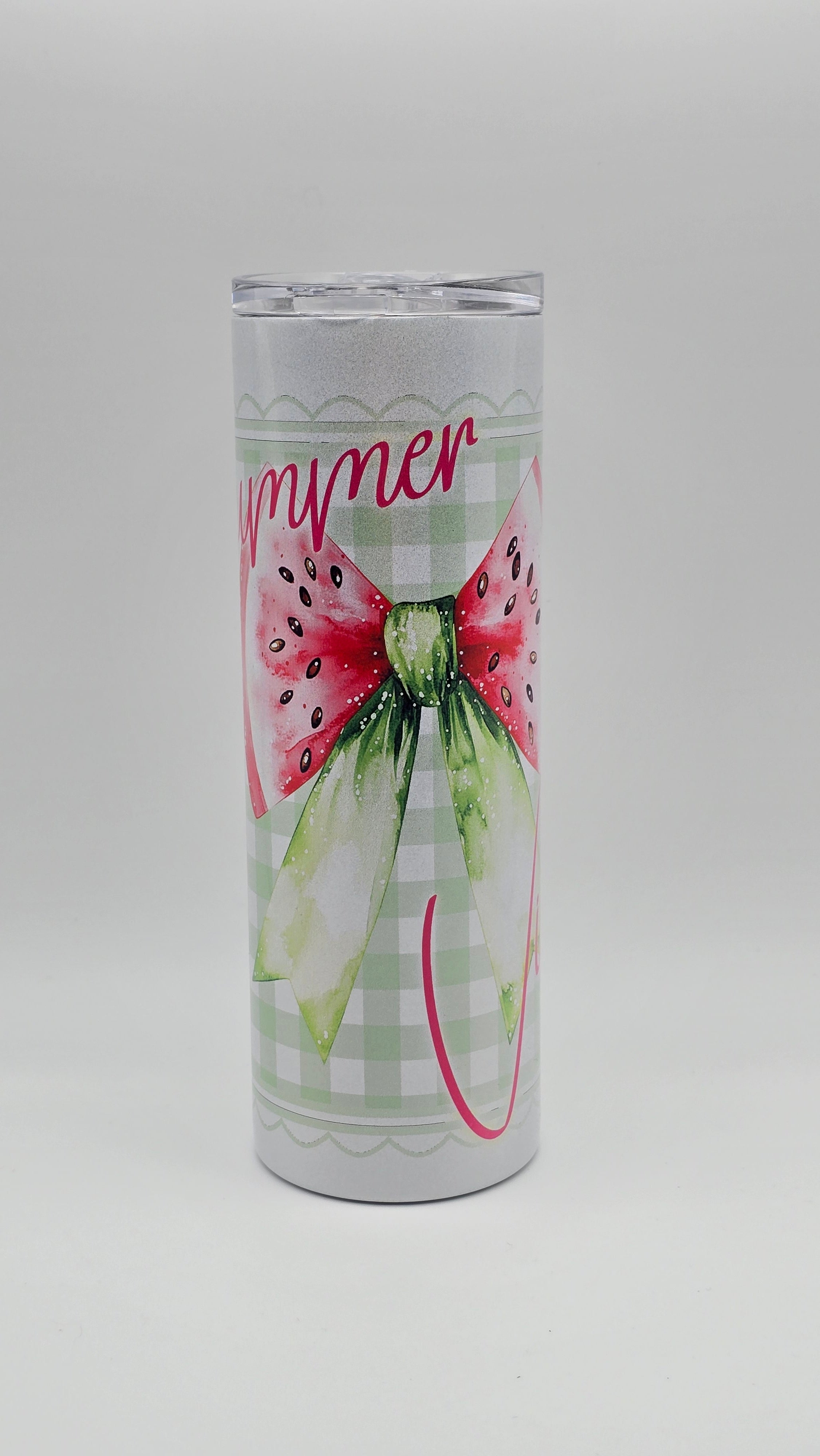 Summer Vibes 20oz Holographic Straight Skinny Tumbler