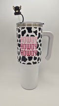 Howdy Cow Print 40oz Tumbler