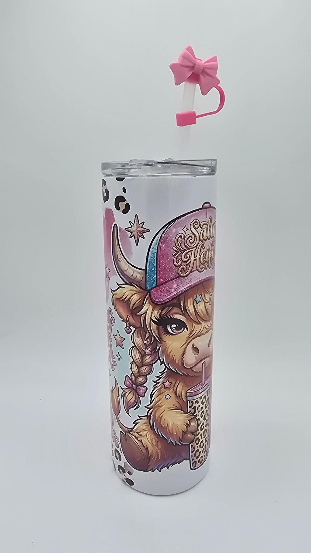 Salty Heifer 20oz Holographic Skinny Tumbler