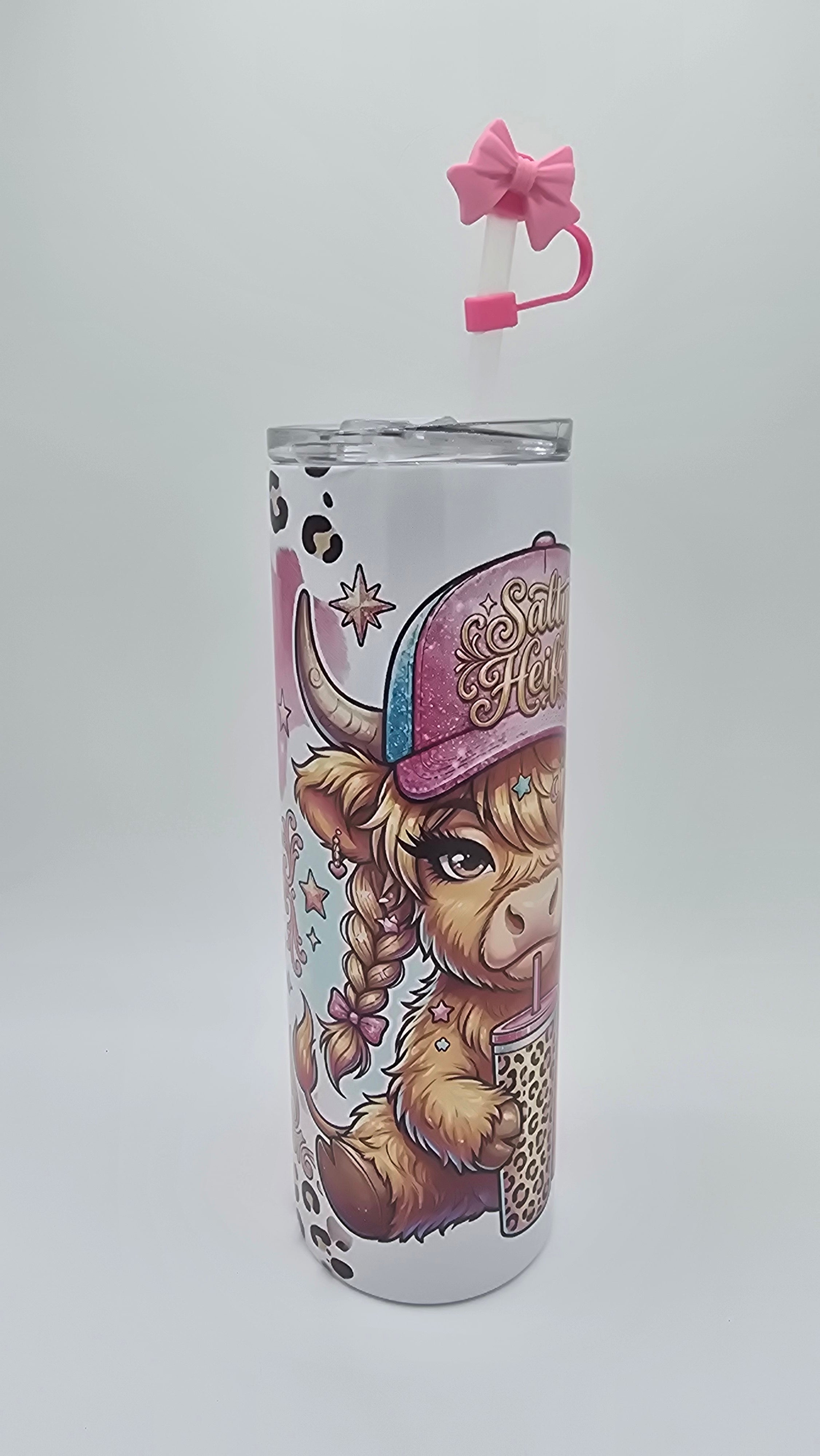 Salty Heifer 20oz Holographic Skinny Tumbler