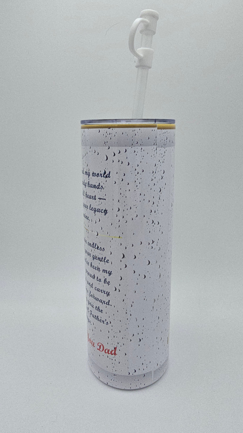 Dad A Fine Man 20oz Straight Skinny Tumbler