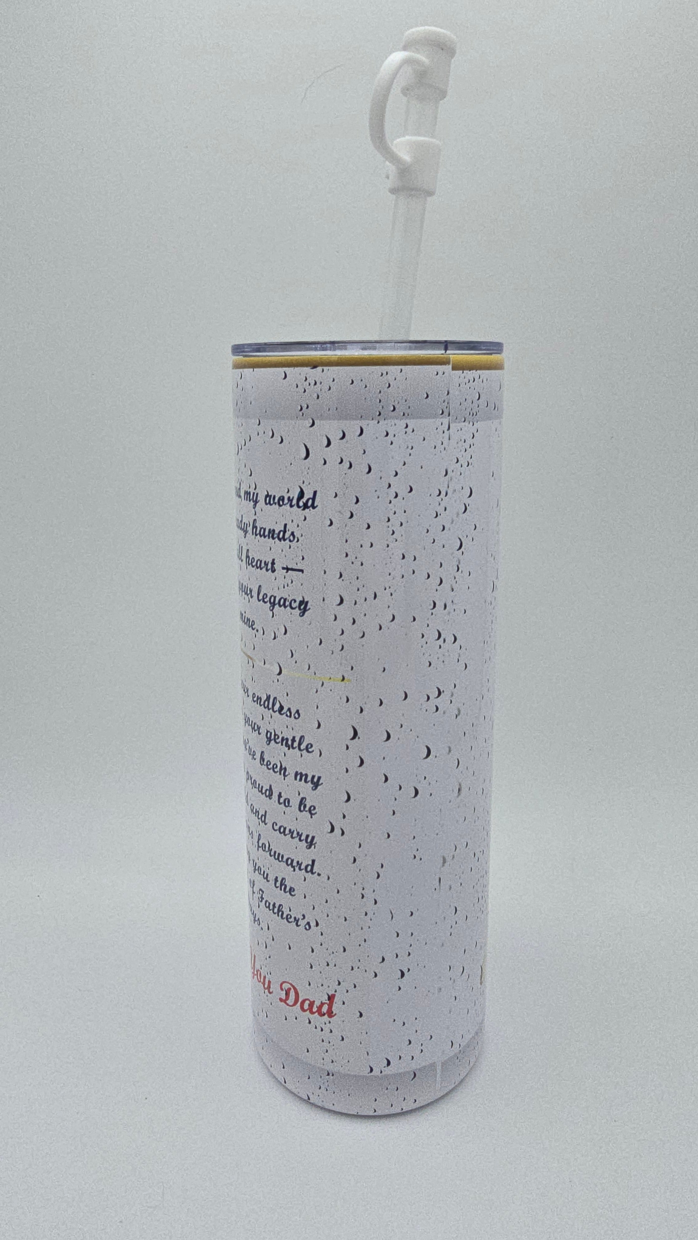 Dad A Fine Man 20oz Straight Skinny Tumbler