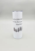 Nature is Life's Best Therapy ed.2 - Metallic Glitter 20oz Straight Skinny Tumbler