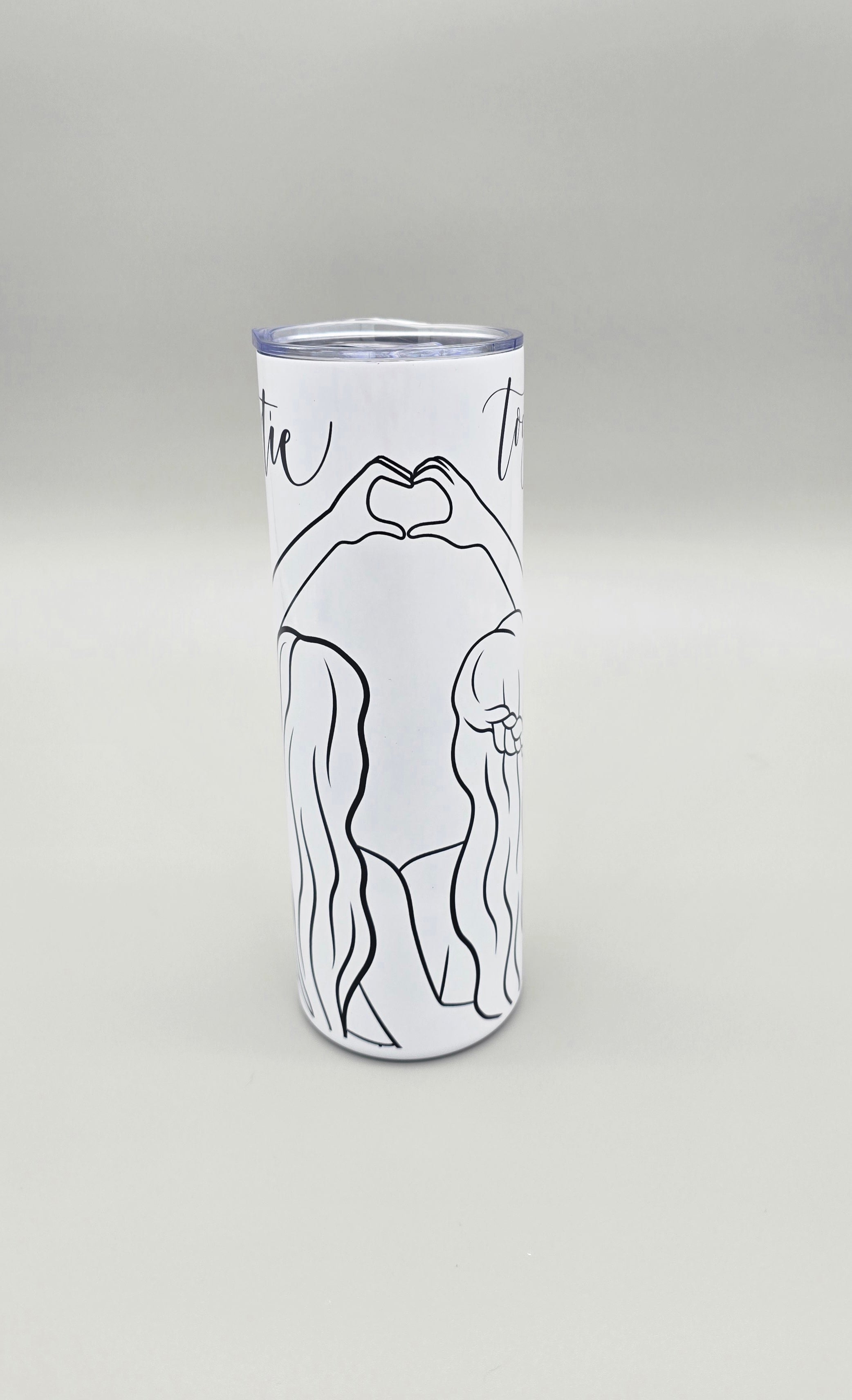 Bestie Together 20oz Straight Skinny Tumbler